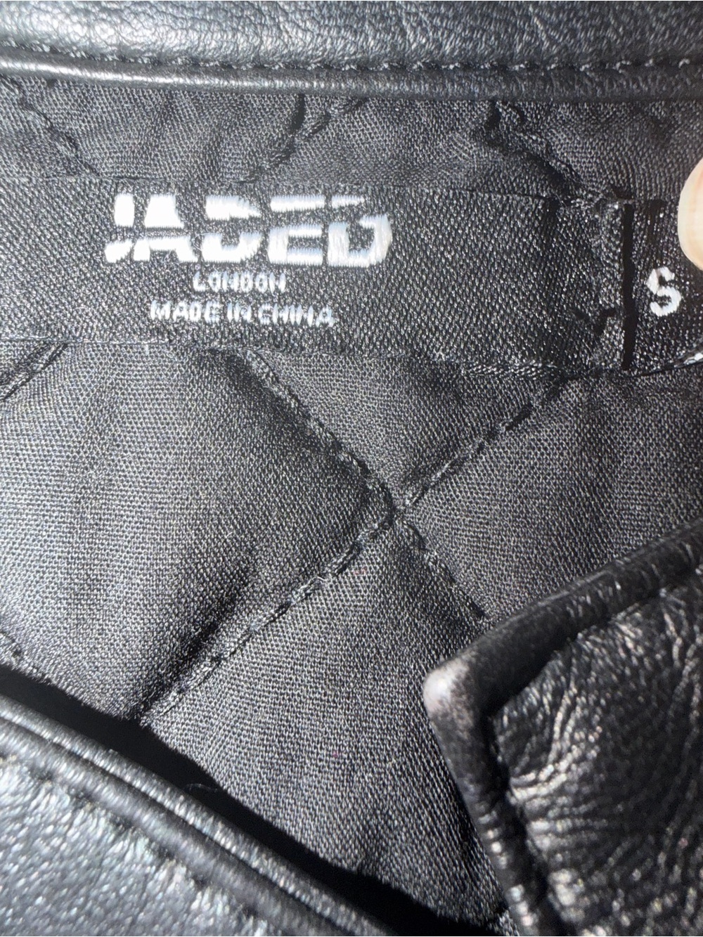 Jaded London Daytona Patchwork Vegan Leather Moto Racer Jacket - Picture 7 of 7